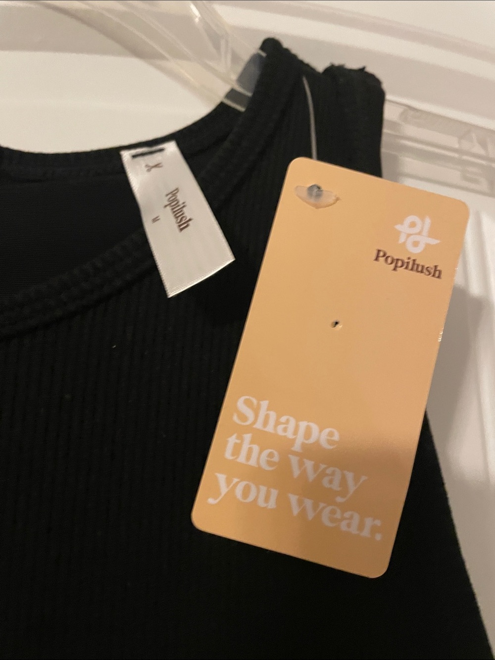 NWT. Popilush shapewear maxi dress. Black, size Medium. - Picture 3 of 4